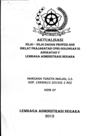 Laporan Aktualisasi Nilai-Nilai Dasar Profesi ASN di LAN Bandung