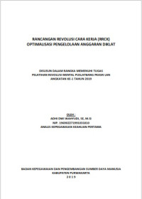 Optimalisasi Pengelolaan Anggaran Diklat (BKPSDM Kabupaten Purwakarta)