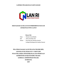 Digitalisasi Alur Layanan Permohonan Data Di Lingkungan PSTA Lapan (LAPAN)