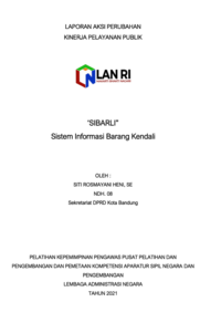 SIBARLI (Sistem Informasi Barang Kendali) (Sekretariat DPRD Kota Bandung)