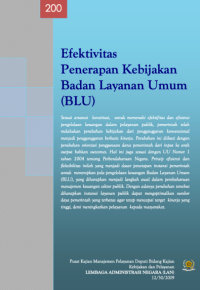 Efektifitas Penerapan Kebijakan Badan Layanan Umum (BLU)