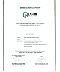 Meningkatkan Hafalan Surat Pendek Menggunakan Metode My Q Map Dinas Pendidikan Dan Kebudayaan Kabupaten Tasikmalaya