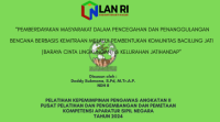 Pemberdayaan Masyarakat Dalam Pencegahan dan Penanggulangan Bencana Berbasis Kemitraan Melalui Pembentukan Komunitas BACILUNG JATIHANDAP (Baraya Cinta Lingkungan Kelurahan Jatihandap Kota Bandung)
