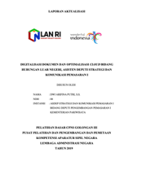Digitalisasi Dokumen Dan Optimalisasi Cloud Bidang Hubungan Luar Negeri, Asdep Strakom I (Kementerian Pariwisata)