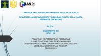 Penyebarluasan Informasi Tugas dan Fungsi Balai Harta Peninggalan Medan