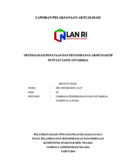 Optimalisasi Penataan Dan Penyimpanan Arsip Inaktif Di Pusat Sains Antariksa (LAPAN)