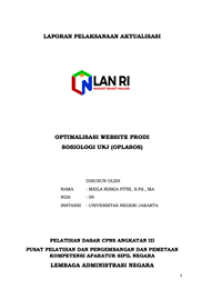 Optimalisasi Website Prodi Sosiologi Universitas Negeri Jakarta (OPLASOS)
