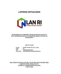 Pengembangan Prototipe Aplikasi Pengolah Data Dan Informasi Kegiatan Praktik Kerja Lapangan Mahasiswa Politeknik Negeri Bandung