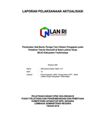 Pembuatan Alat Bantu Peraga Teori Sistem Pengapian Pada Pelatihan Teknis Otomotif di Balai Latihan Kerja (BLK) Kabupaten Tasikmalaya (Dinas Koperuasi, UKM, Tenaga Kerja)