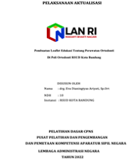 Pembuatan Leaflet Edukasi Tentang Perawatan Ortodonti Di Poli Ortodonti RSUD Kota Bandung