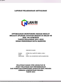 Optimalisasi Monitoring Ibadah Sholat Melalui Aplikasi Catatan Ibadah Di Kelas 4b SDN 146 Gumuruh Dinas Pendidikan Kota Bandung