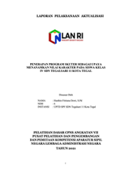 Penerapan Program Skuter Sebagai Upaya Menanamkan Nilai Karakter Pada Siswa Kelas IV UPTD SPF SDN Tegalsari 11 Kota Tegal