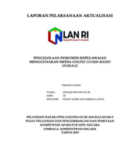 Pengelolaan Dokumen Kepegawaian Menggunakan Media Online Cloud-Based Storage (LAPAN)