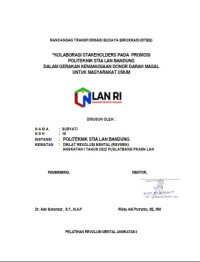 Kolaborasi Stakeholders Pada Promosi Politeknik STIA LAN Bandung Dalam Gerakan Kemanusiaan Donor Darah Masal Untuk Masyarakat Umum