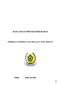 Pembinaan Disiplin ASN Melalui SIAP SEHATI (Badan Kepegawaian dan Pengembangan Sumber Daya Manusia Daerah - BKPSDMD Kabupaten Bangka)