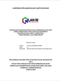Optimalisasi Sistem Pengelolaan Persediaan Di Unit Kerja Direktorat Pengawasan Distribusi Dan Pelayanan Obat, Narkotika, Psikotropika Dan Prekursor (BPOM)