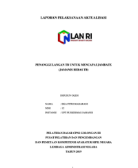 Penanggulangan TB Untuk Mencapai Jambate (Jamanis Bebas TB) (UPT Puskesmas Jamanis)