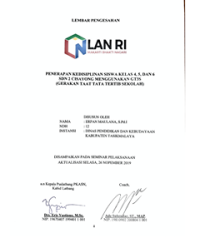 Penerapan Kedisiplinan Siswa Kelas 4, 5 Dan 6 SDN 2 Cisayong Menggunakan GT3S (Gerakan Taat Tata Tertib Sekolah) Dinas Pendidikan Dan Kebudayaan Kabupaten Tasikmalaya