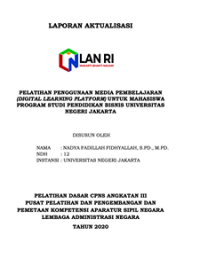 Pelatihan Penggunaan Media Pembelajaran (Digital Learning Platform) Untuk Mahasiswa Program Studi Pendidikan Bisnis Universitas Negeri Jakarta