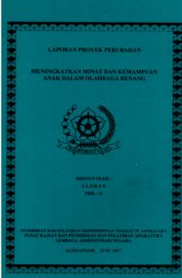 Meningkatkan Minat Dan Kemampuan Anak Dalam Olahraga Renang (Dinas Pariwisata Kepemudaan dan Olahraga Kabupaten Bangka)