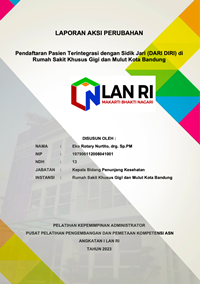 Pendaftaran Pasien Terintegrasi dengan Sidik Jari (DARI DIRI) di Rumah Sakit Khusus Gigi dan Mulut Dinas Kesehatan Kota Bandung
