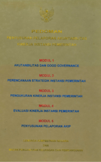 Pedoman Penyusunan Pelaporan Akuntabilitas Kinerja Instansi Pemerintah