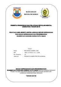 Penataan Kabel Beserta Sistem Jaringan Server Kepegawaian Pada Badan Kepegawaian dan Pengembangan Sumber Daya Manusia Daerah Kota Cimahi  (BKPSDM Kota Cimahi)