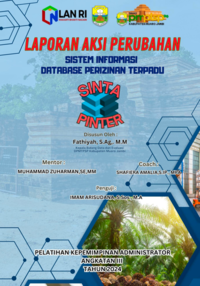 Percepatan Pelayanan Publik Dalam Pemberian Informasi Data Perizinan Melalui Sistem Aplikasi Data Base Perizinan Pada Dinas Penanaman Modal Dan Pelayanan Terpadu Satu Pintu Kabupaten Muaro Jambi