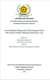 Inovasi Database Menggunakan IODS (Integrated Online Data System) Di Badan Pelaksana Otorita Danau Toba (Kementerian Pariwisata) (Terbaik 1)