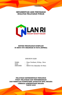 Sistem Penanganan Komplain Di RSUD OTO ISKANDAR DI NATA (SIPEKA) Dinas Kesehatan Kabupaten Bandung