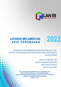 Pengendalian Pergeseran Anggaran Melalui ON GUARD Untuk Mendukung Penetapan APBD Tepat Waktu di Kota Cimahi (Badan Pengelola Keuangan dan Aset Daerah)