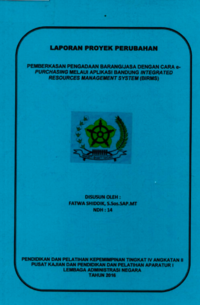Pemberkasan Pengadaan Barang/Jasa Dengan Cara E-Purchasing Melaui Aplikasi Bandung Integrated Resources Management System (BIRMS) (Bagian Pembangunan dan Sumber Daya Alam - BPSDA Sekretariat Daerah Kota Bandung)