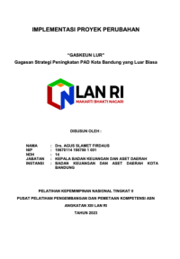 GASKEUN LUR (Gagasan Strategi Peningkatan PAD Kota Bandung Yang