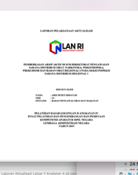Pemberkasan Arsip Aktif Di Sub Direktorat Pengawasan Sarana Distribusi Obat, Narkotika, Psikotropika, Prekursor Dan Bahan Obat Regional I Pada Seksi Inspeksi Sarana Distribusi Regional I (BPOM)