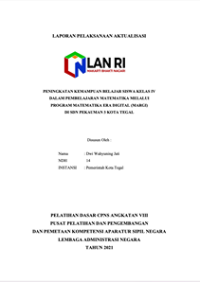 Peningkatan Kemampuan Belajar Siswa Kelas IV Dalam Pembelajaran Matematika Melalui Program Matematika Era Digital (Margi) SDN Pekauman 3 Kota Tegal