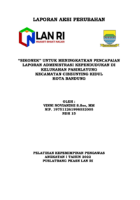 SIKONEK (Sistem Koordinasi Online Kependudukan) Untuk Meningkatkan Pencapaian Laporan Administrasi Kependudukan Di Kelurahan Pasirlayung Kecamatan Cibeunying Kidul Kota Bandung