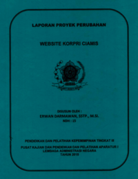 Website KORPRI Ciamis (Sekretariat Dewan Pengurus KORPRI Kabupaten Ciamis)