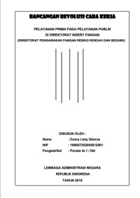 Pelayanan Prima Pada Pelayanan Publik Di Direktorat Insert Pangan (Direktorat Pengawasan Pangan Resiko Rendah dan Sedang) BPOM