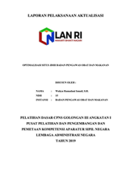 Optimalisasi Situs JDIH Badan Pengawas Obat Dan Makanan (BPOM)