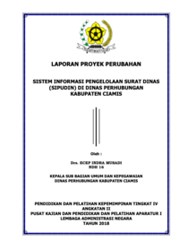 Sistem Informasi Pengelolaan Surat Dinas (SIPUDIN) Di Dinas Perhubungan Kabupaten Ciamis