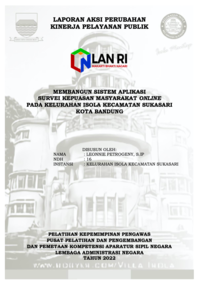 Membangun Sistem Aplikasi Survei Kepuasan Masyarakat Online Pada Kelurahan Isola Kecamatan Sukasari Kota Bandung (Terbaik 4)