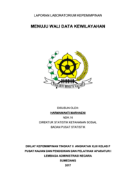 Menuju Wali Data Kewilayahan (BPS - Badan Pusat Statistik)
