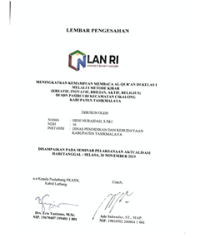 Meningkatkan Kemampuan Membaca Al-Quran Di Kelas 1 Melalui Metode Kibar Di SDN Pasircuri Dinas Pendidikan Dan Kebudayaan Kabupaten Tasikmalaya