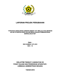 Strategi Akselerasi Cirebon Smart City Melalui Kolaborasi Antar Stakeholders Dalam Mewujudkan Pembangunan Berkelanjutan (Dinas Komunikasi Informatika dan Statistik Kota Cirebon) (TERBAIK)