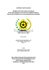 Pembuatan Peta Desa Lengkap Pada Kelurahan Gayam Guna Terwujudnya Pelayanan Pemetaan Yang Efektif Dan Efisien (Kementerian Agraria dan Tata Ruang/Badan Pertanahan Nasional)