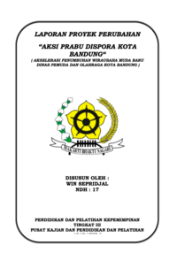 AKSI PRABU DISPORA KOTA BANDUNG; Akselerasi Penumbuhan Wirausaha Muda Baru Dinas Pemuda Dan Olahraga Kota Bandung