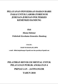 Pelayanan Penyediaan Bahan Habis Pakai Untuk Laboratorium Di Jurusan Jurusan Poltekkes Kemenkes Bandung
