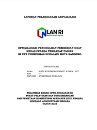 Optimalisasi Pencegahan Pemberian Obat Kadaluwarsa Terhadap Pasien Di UPT Puskesmas Sukajadi Dinas Kesehatan Kota Bandung
