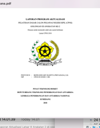 Pembuatan Sistem Pusat Data Hasil Pengujian Statik Roket Berbasis Platform IT melalui Aplikasi e-Access Static Test Center (Lembaga Penerbangan dan Antariksa Nasional )