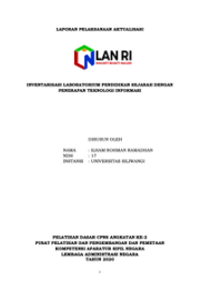 Inventarisasi Laboratorium Pendidikan Sejarah Dengan Penerapan Teknologi Informasi Universitas Silliwangi